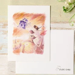 Postcards And Letter Papers*Maison Ghibli Watercolour Greeting cards 24 x 15,8 cm Rescue - Castle in the Sky