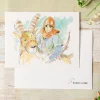Postcards And Letter Papers*Maison Ghibli Watercolour Greeting cards 24 x 15,8 cm Ashitaka and Yakul - Princess