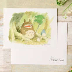 Postcards And Letter Papers*Maison Ghibli Watercolour Greeting cards 24 x 15,8 cm Spring - My Neighbor Totoro