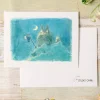 Postcards And Letter Papers*Maison Ghibli Watercolour Greeting cards 24 x 15,8 cm Autumn - My Neighbor Totoro