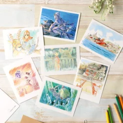 Postcards And Letter Papers*Maison Ghibli Watercolour Greeting cards 24 x 15,8 cm Winter - My Neighbor Totoro