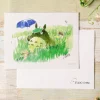 Postcards And Letter Papers*Maison Ghibli Watercolour Greeting cards 24 x 15,8 cm Mei & Totoro & Sakura - My Ne