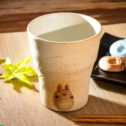 Kitchenware*Maison Ghibli White hand made Shigaraki ware Cup Totoro - My Neighbor Totoro