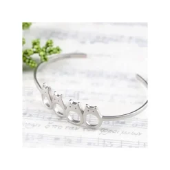 Jewellery*Maison Ghibli White Totoro Metal Garland Bracelet - My Neighbor Totoro