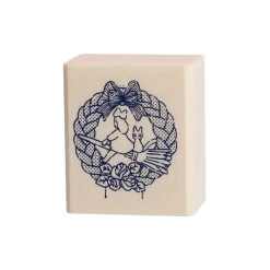 Small Equipment*Maison Ghibli Wreath of bread Wood stamp - Kiki'S Delivery Service